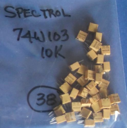 74W103 - QTY 19 - NEW SPECTROL TRIM POT 10K Ohm