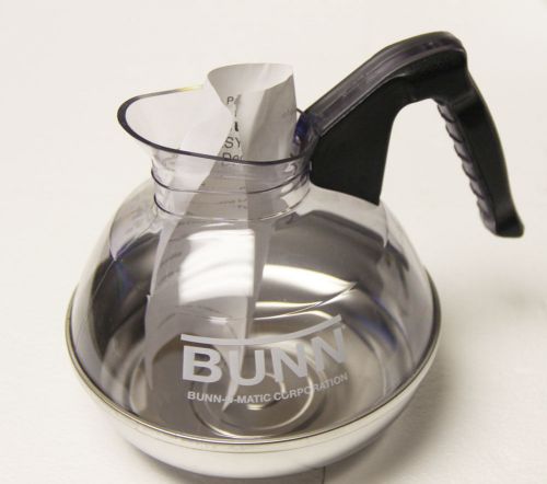 Bunn 6100.0101 Easy Pour Commercial 12-Cup Regular Coffee Decanter, Black