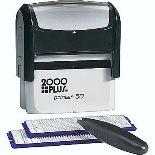 Cosco Printer 50, Do It Yourself Stamp, Up To 8 Lines, 725 Characters, Black Ink