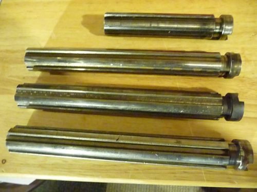 (4)  Splined Shafts  (all 1&#034; dia,  6 spline) (3 are 8&#034; long and 1 is 5&#034; long)