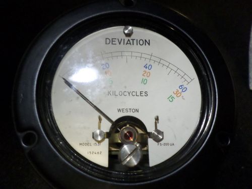 Weston Model 1531 Deviation/Kilocycles Meter