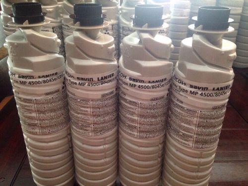 4 New Genuine RICOH SAVIN LANIER Toner Type MP 4500/8045e/LD345