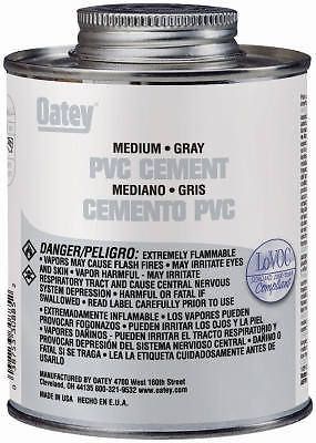 Oatey 30885 medium gray pvc cement for sale