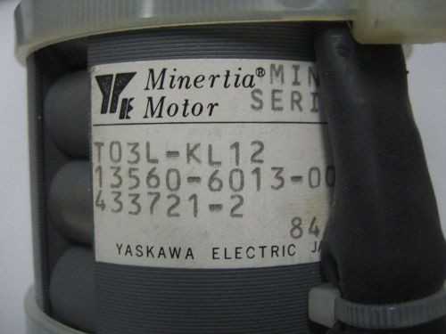 YASKAWA/MINERTIA SERVO MOTOR MINI SERIES T03L-KL12 13560 new