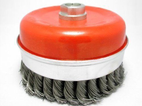 5&#034; bridle knot cup brush 5/8-11nc angle grinder wire for sale