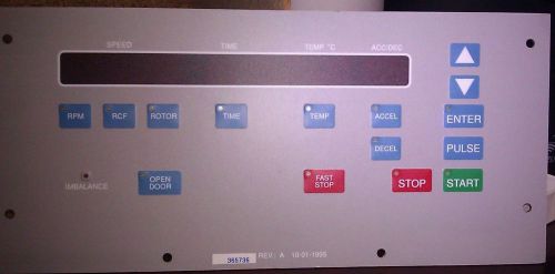 Beckman Coulter Allegra 21R Refrigerated  Centrifuge Front Control Panel