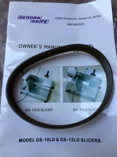 German knife slicer belt/ GS 10LD, GS 12LD