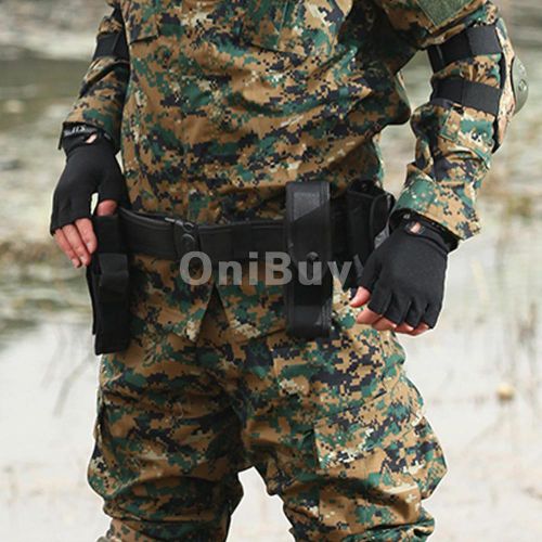 Tactical duty belt 6 pouches equipment system for police guard swat for sale