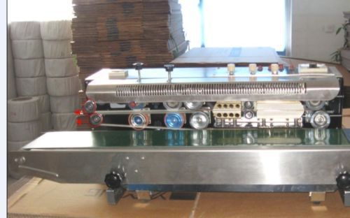 Usa stocke110v frd1000 continuous band horizontal bag sealer &amp; ink coder machine for sale