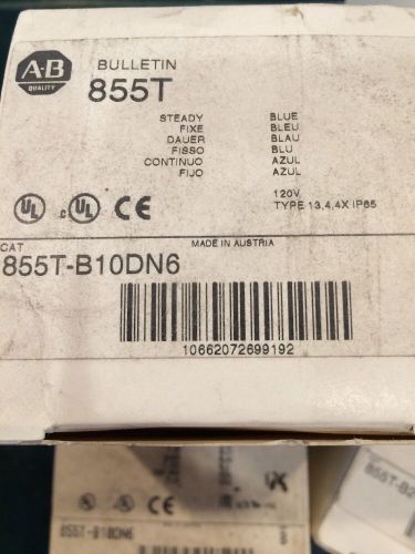 AB BULLETIN 855T, SURFACE MOUNT AND CAP - SERIES B Lot Of 7 (2 Green 4 Blue)