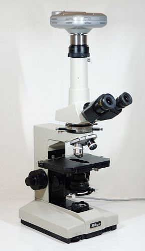 Nikon Labophot Pol Polarizing Microscope w/ Optronics Microfire Digital Camera