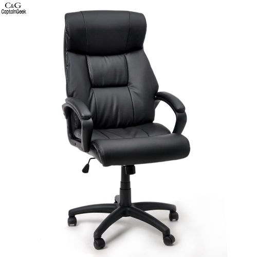 2016 Black PU Leather High Back Office Executive Chair