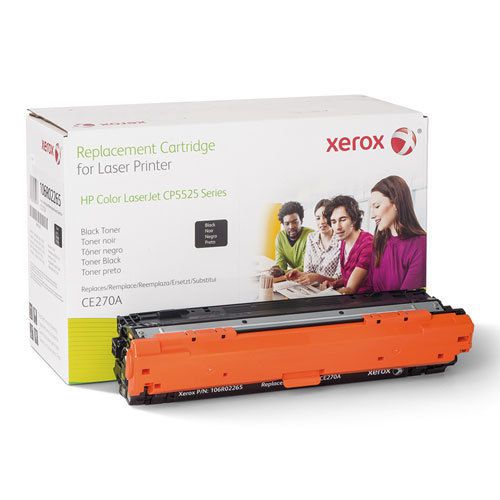 106R2265 (CE270A) Compatible Remanufactured Toner, 13500 Page-Yield, Black