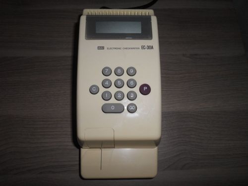 Max Electronic Checkwriter Model # EC-30A Good Working Condition