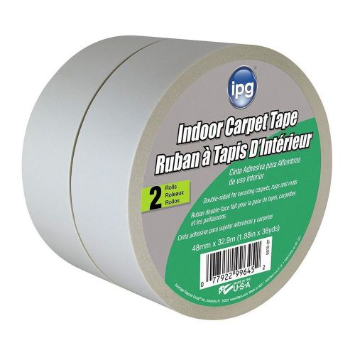 Intertape 9970-2p indoor carpet tape, 1.88-inch x 36-yard, 2-pack for sale