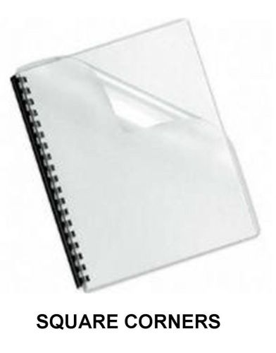 500 Sheets  - Clear Plastic Report Covers - 7 Mil. -   ( 5 Boxes of 100 )