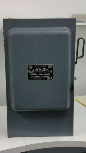 Wadsworth 200 amps 240 AC Volts 4 poles Safety Switch Box