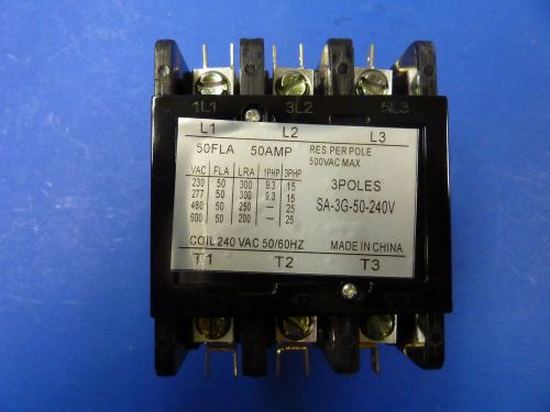 Exact Replacement Packard 3 Pole 50 Amp 240 Volt Coil Contactor
