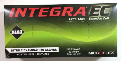 Integra EC Nitrile Powder-Free Exam Gloves N875 XXLarge 4 Boxes of 50