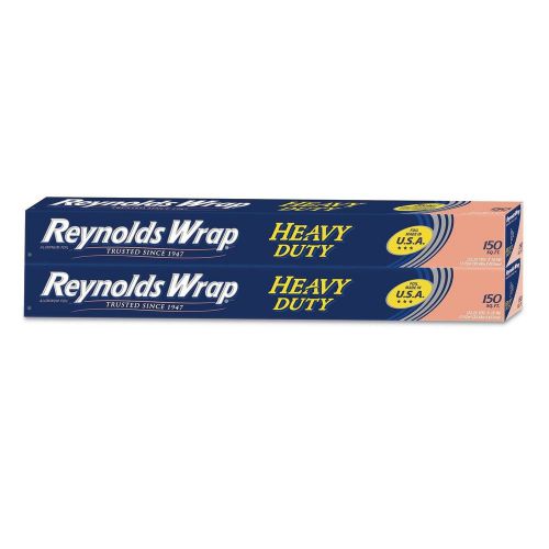 Reynolds wrap heavy duty aluminum foil, 2, 150 sq. ft. rolls for sale
