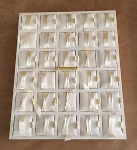 Authentic Pandora Jewelry Store Counter Display Play 30 Tray Pad Plexi gold