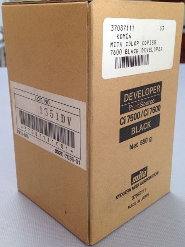 Kyocera Mita Black Developer KDM04 37087111 - For Ci7500, Ci7600 - New, Sealed