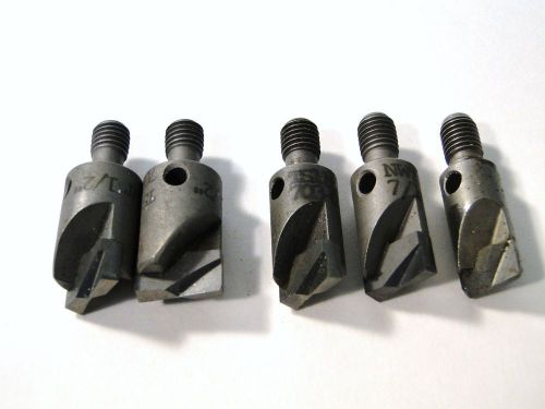 5 pc rivet shaver bit lot sizes 1/2, 3/8 &amp; 7/16 aircraft tools for sale