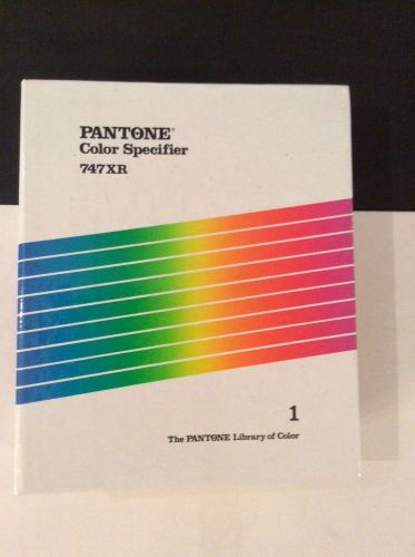 Pantone Color Specifier 747XR, 3 ring Binder Manual, Color Chip Guide
