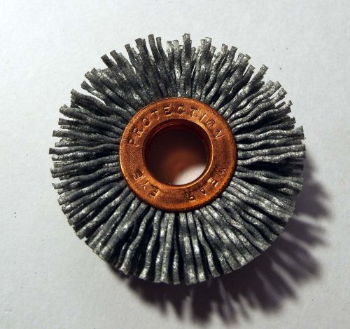 10 NEW WEILER 17633 2&#034; ABRASIVE NYLON WHEEL BRUSHES .040/120. 1/2&#034; A.H. (CY-2)