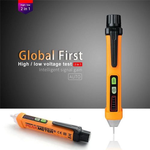 Non-Contact Voltage Detector - PM8908C 12-1000V AC Tester Led Flashlight. Test
