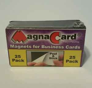 MagnaCard Business Card Magnets - Peel &amp; Stick - Package of 25