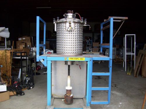 54 gallon walker stainless steel jacketed tank .25 cu ft t304 furnace for sale