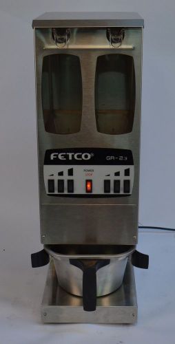 Fetco dual hopper coffee grinder portion control gr-2.3 for sale