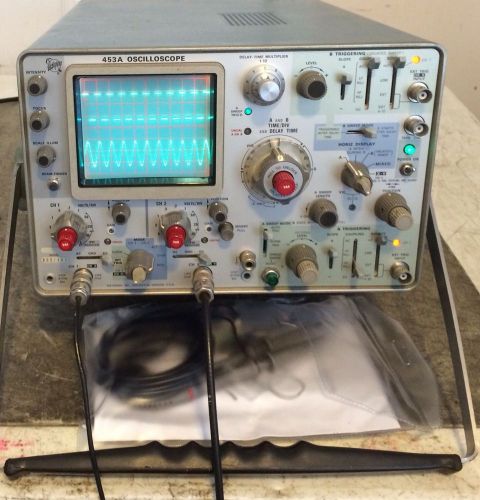 Tektronix 453A Dual Trace 50 MHz Oscilloscope &amp; Two New Probes