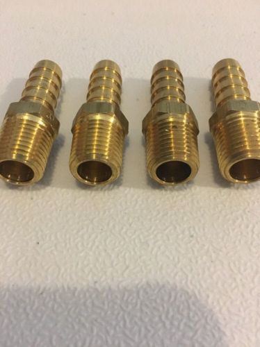 Brass Fitting 3/8&#034; HS x 1/4&#034; MNPT - Solid Brass- Hose Barb x Male Pipe
