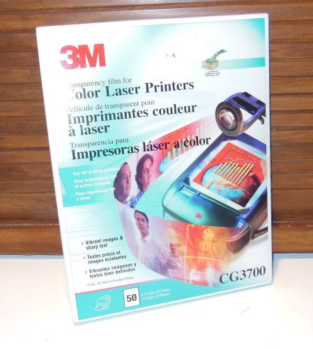 3M Color Laser Printer Transparency Film  40 sheets