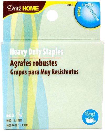 Dritz 9053 Heavy Duty Staple Refill, 7/16-Inch, 1000-Pack