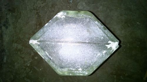 Hexagon  Wavy  Glass Block Size  in. 8 x in. x 5.5  inch