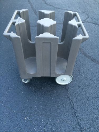 Cambro DC1225 Poker Chip 12 1/4” Plate Dish Caddy Dolly Mobile Cart, Catering