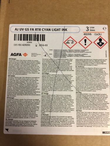 Agfa Anipurna AJ UV G5 Cyan Light Ink 3 Liter 3/16