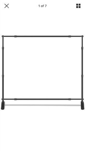 Heavy-Duty Tube 8x10 Step and Repeat Backdrop Telescopic Banner Stand Adjustable