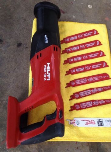 HILTI WSR 18-A SAW SAW,IN GreatCONDITION,VERY STRONG,FAST SHIP-8NEW BLADES