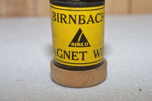 Vintage - NOS Birnbach Radio Co NO. 30 plain enamel  Magnet Wire WOOD SPOOL