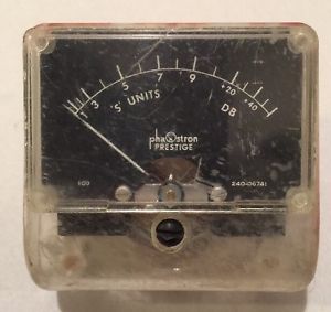 PHAOSTRON PRESTIGE S Units DB 0-50 PANEL METER 240-06741 TESTED WORKING