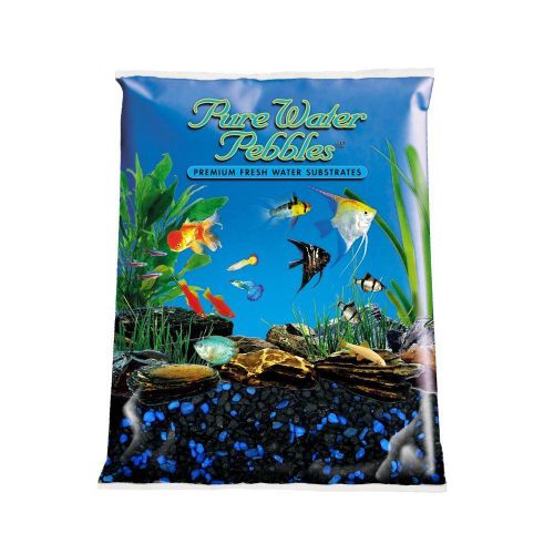 Pure Water Pebbles Aquarium Gravel, 5-Pound, Midnight GloW