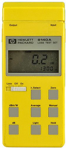 Hp 8140a handheld loss test set power meter w/plug-in for sale