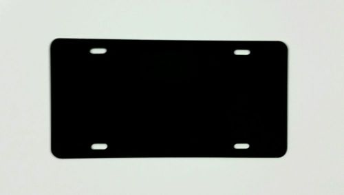 25 BLANK BLACK LICENSE PLATE   040 ALUMINUM CAR TAG SUBLIMATION DECAL NEW