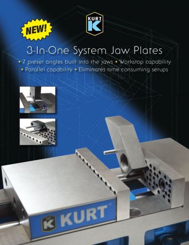 Kurt 3-in-one system jaw plates for 6&#034; vises new for sale