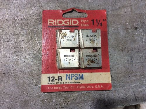 Rigid Pipe Threading Dies. 1-1/4&#034; 12-R NPSM.