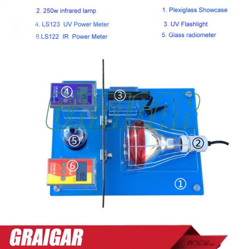 SK1250 250W Solar Sales Kit LS122 IR LS123 UV Power Meter Solar Energy Meter